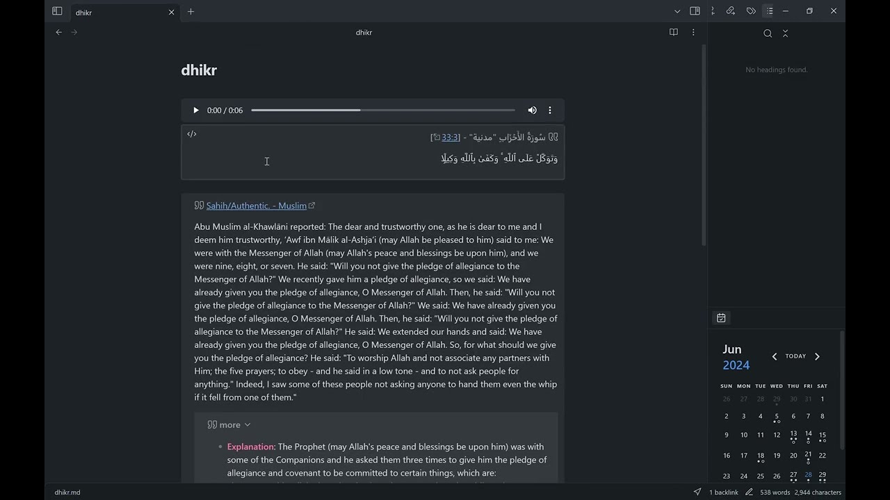 GitHub - MKSherbini/obsidian-noor · GitHub