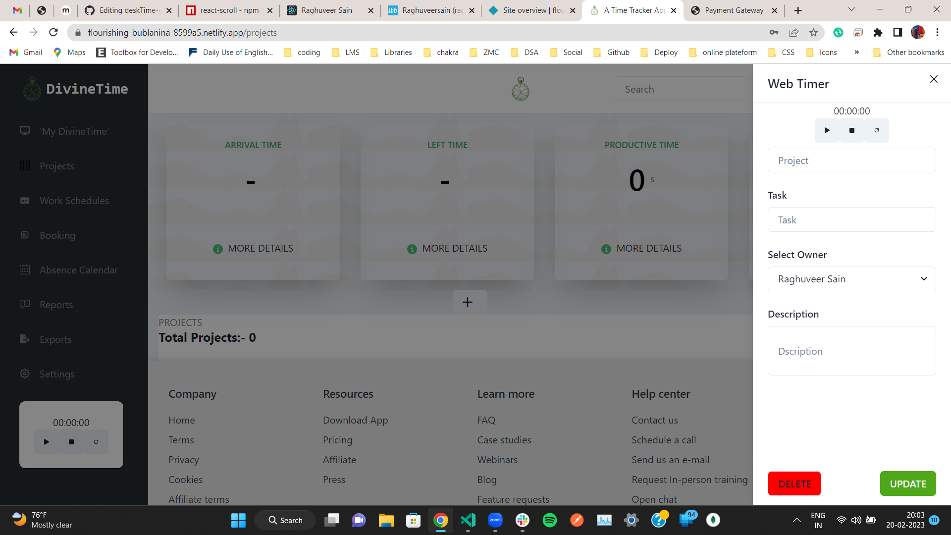 GitHub - sainRaghuveer/deskTime-clone: This is a time tracking app ...