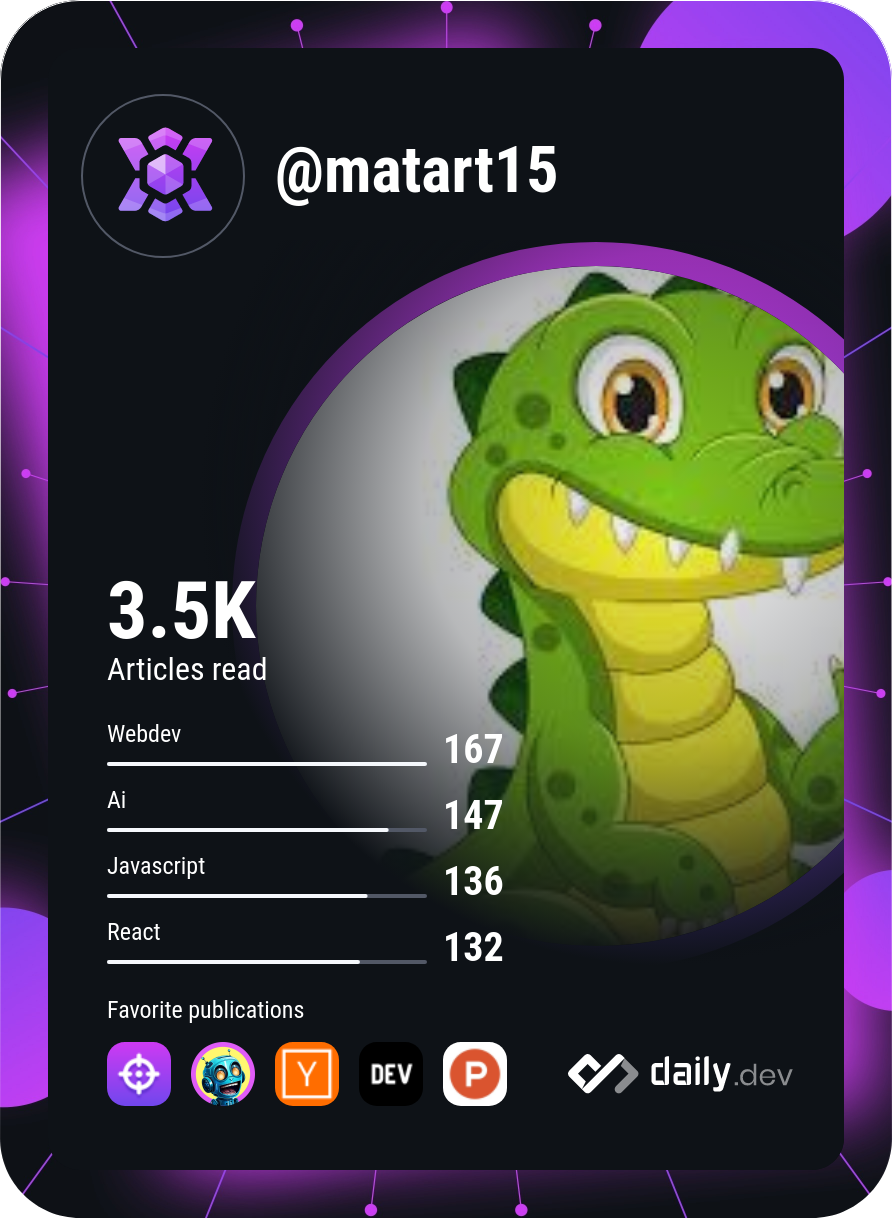 matar's Dev Card