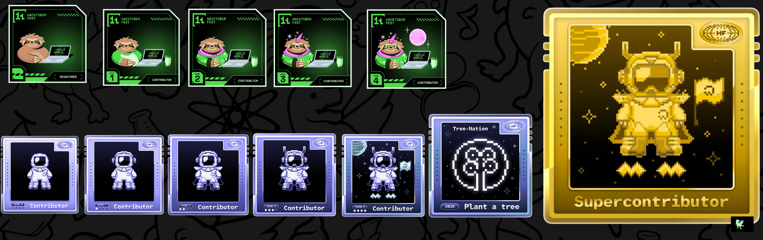 An image of @manthansubhash01's Holopin badges, which is a link to view their full Holopin profile