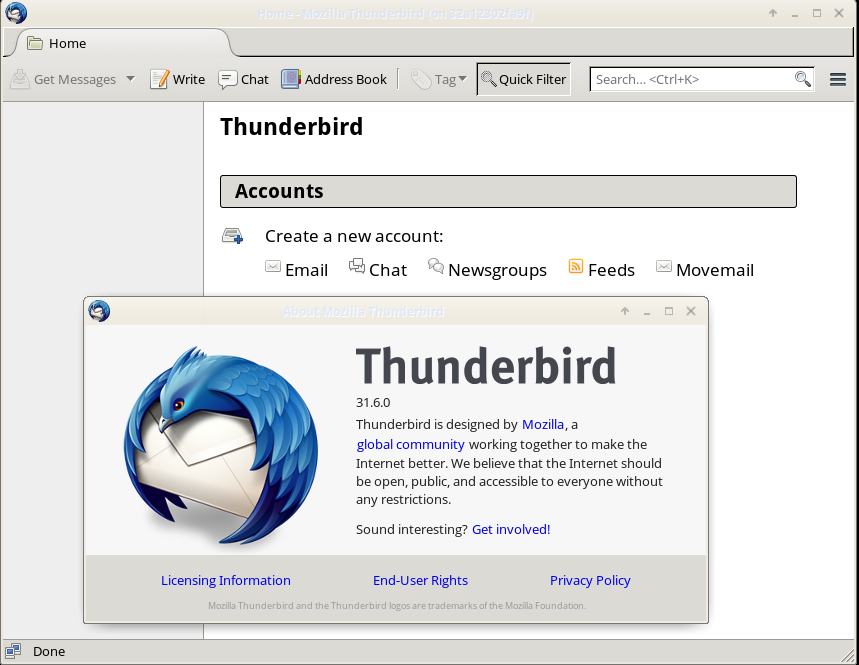 GitHub - yantis/docker-thunderbird: Dockerized Thunderbird · GitHub