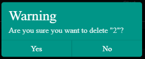 File deletion confirmation