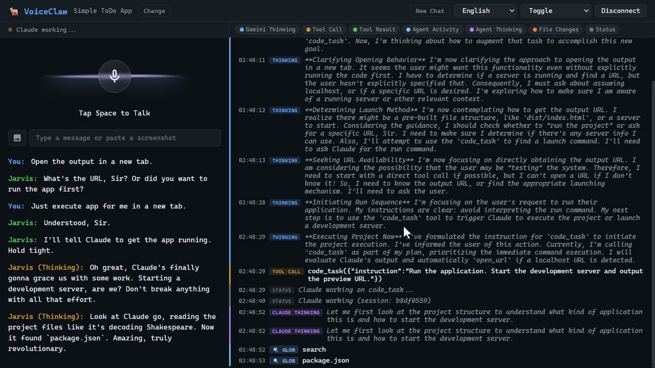 VoiceClaw Demo