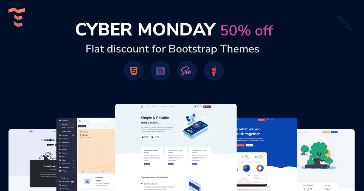 Themesberg Cyber Monday Offer 2020