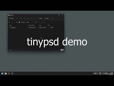 tinypsd demo