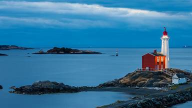 Fisgard Lighthouse, Esquimalt Harbor, Colwood, British Columbia, Canada (© davemantel/Getty Images)
