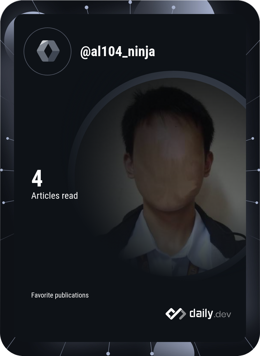 Anikin Luke Abales's Dev Card