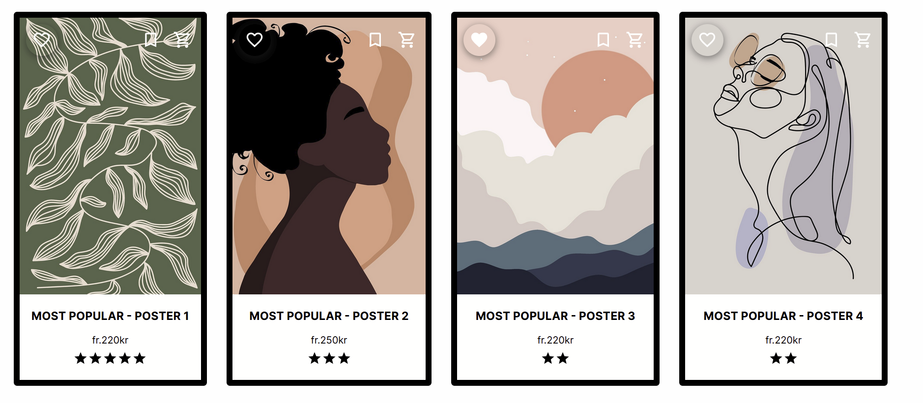 Homepage Cards Screenshot