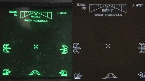 Starwars on a vectorscope and a Vectrex