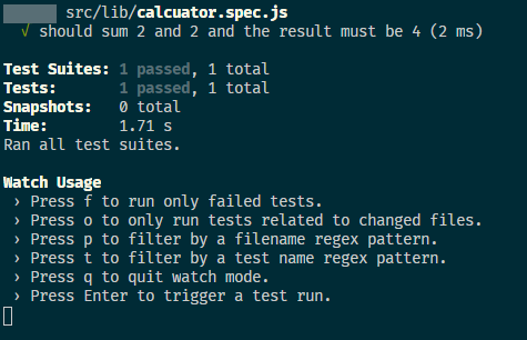 jest --watchAll