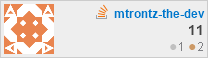 profile for mtrontz-the-dev at Stack Overflow, Q&A for professional and enthusiast programmers
