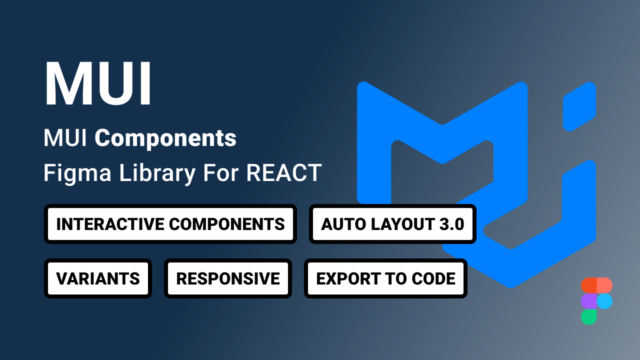 MUI (Material Design Component Figma Library For React)