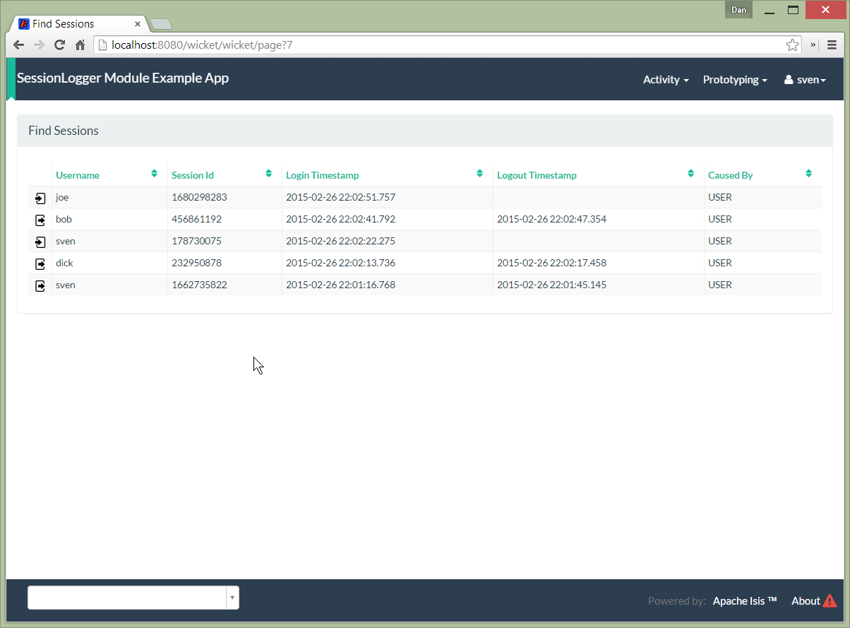 050 find sessions listed