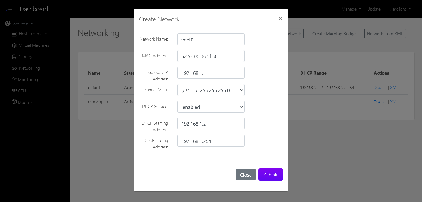 Arclight Create Networks