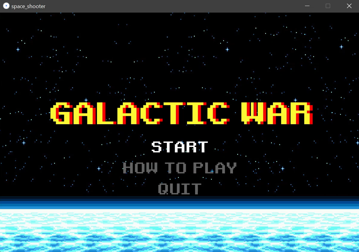 Galactic Wars Menu