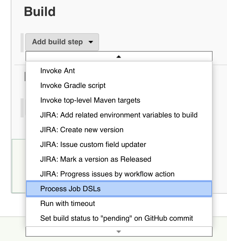 DSL plugin selection in Jenkins