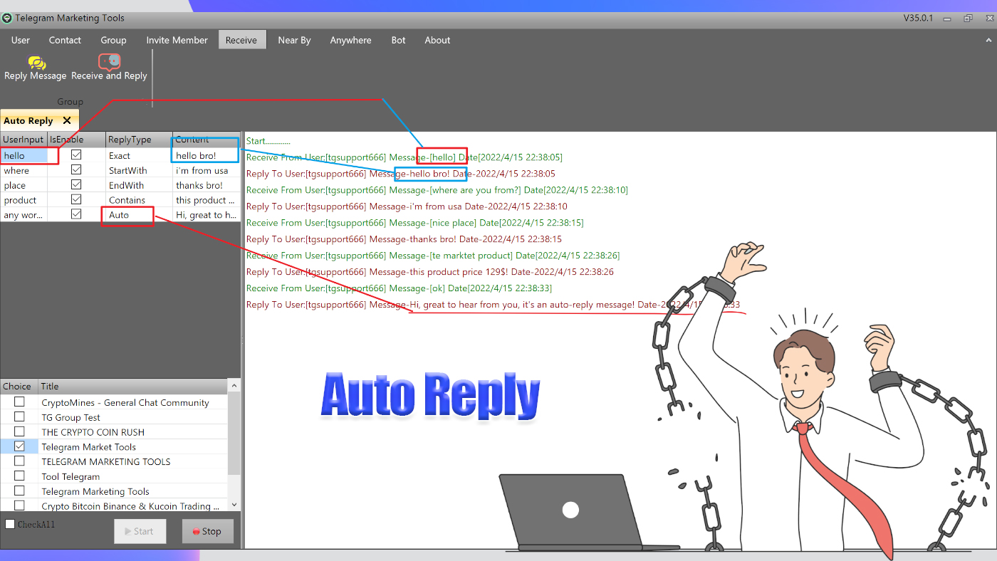 Telegram Marketing Tools Bulk Scraper/Extract/Add/Search/Invite Member|Join Group 45.1.1