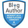 Blog Author - Microsoft 365 & Power Platform Community 2023