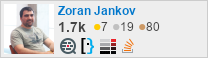 profile for Zoran Jankov on Stack Exchange, a network of free, community-driven Q&A sites