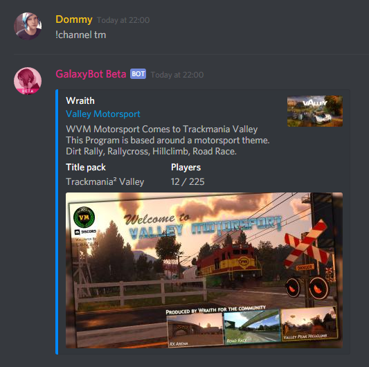 TrackMania channel