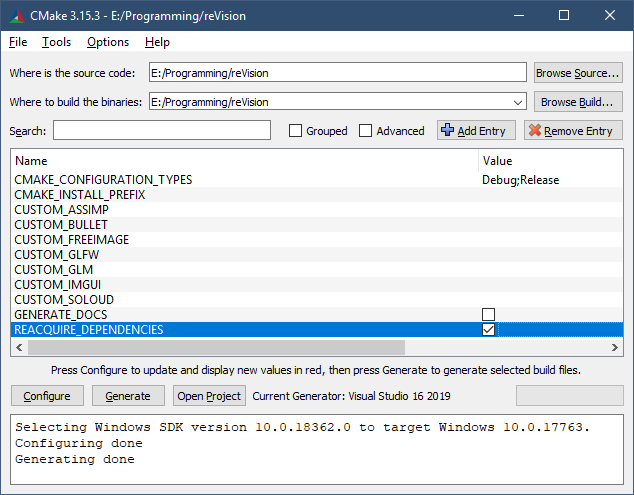 CMake Configuration