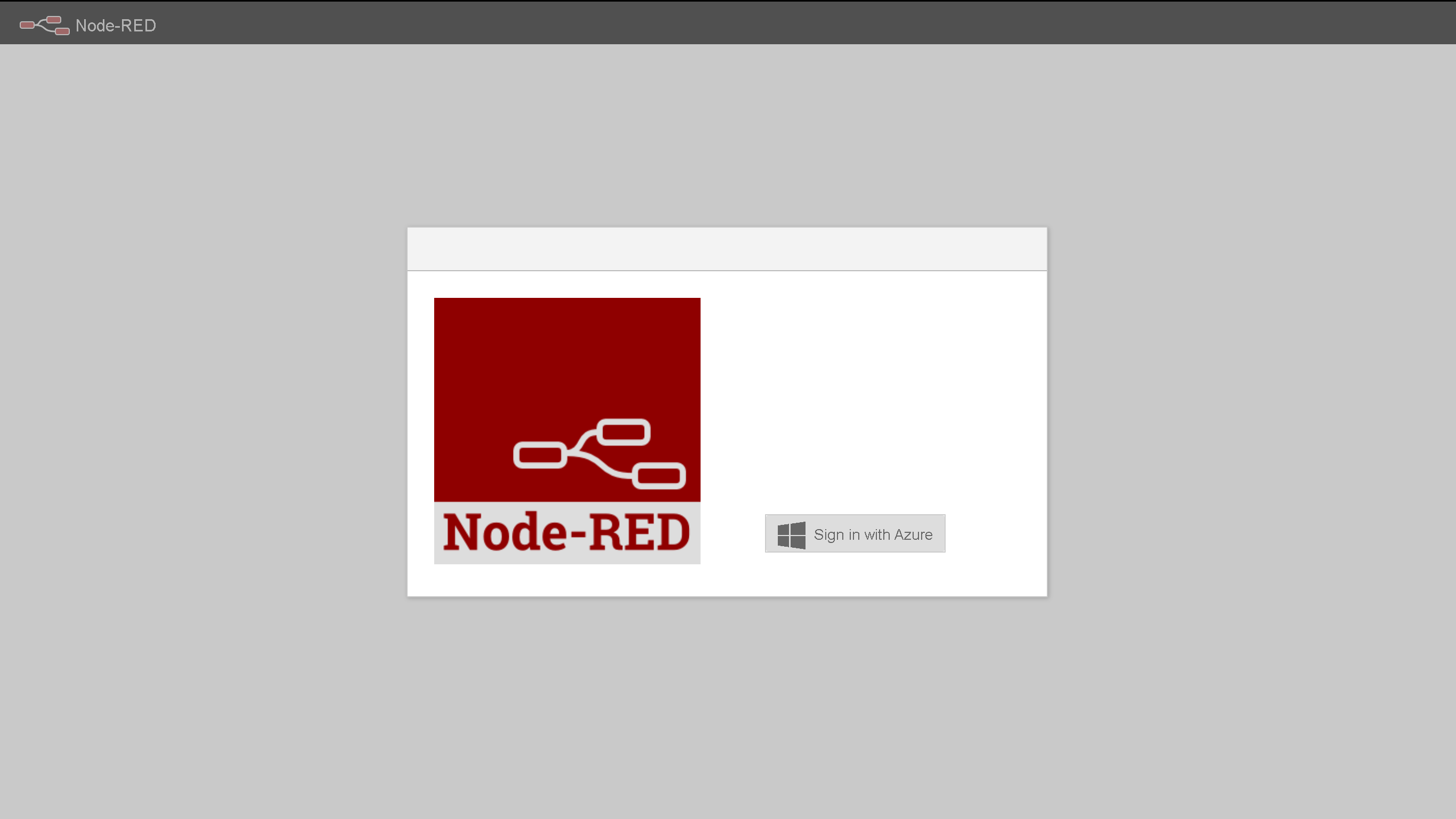 Node-RED: Azure Login