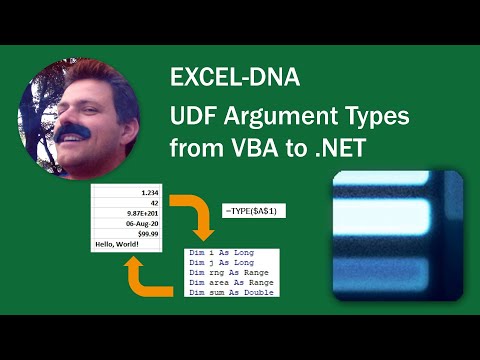 Excel-DNA - UDF Argument Types from VBA to .NET