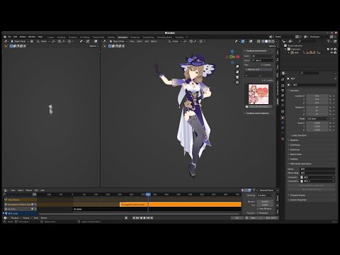 MMD Tools v2.2.3 - Import motion as NLA strip