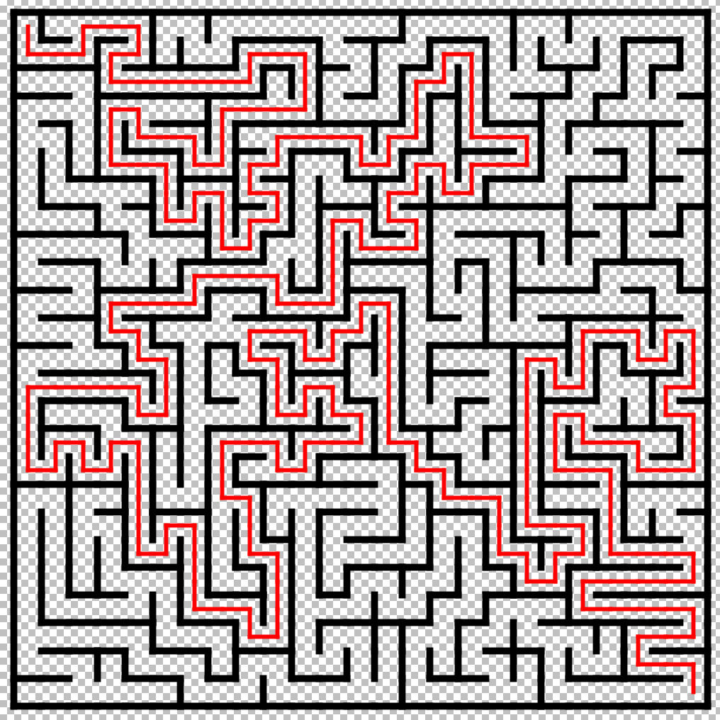 solvedMaze