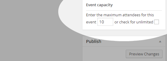 Event capacity