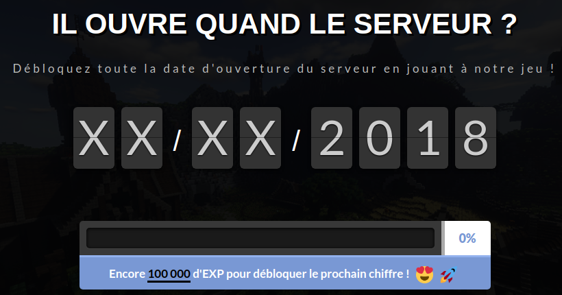 Ecran de visualisation de la date