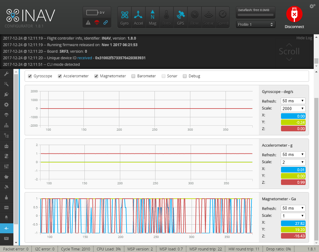 Sensor Values