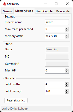 MemoryHook view of Sekiro40v