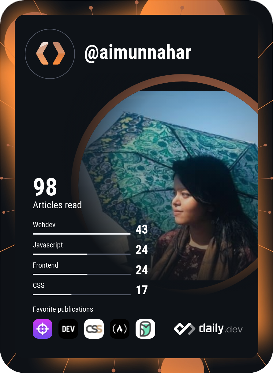 Aimun Nahar's Dev Card