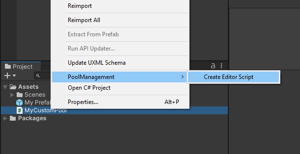 Create editor script screenshot