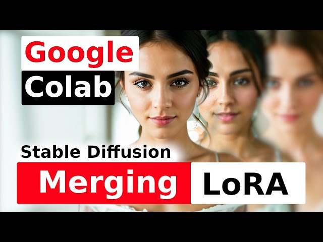 Stable Diffusion merging LoRA models on Google colab