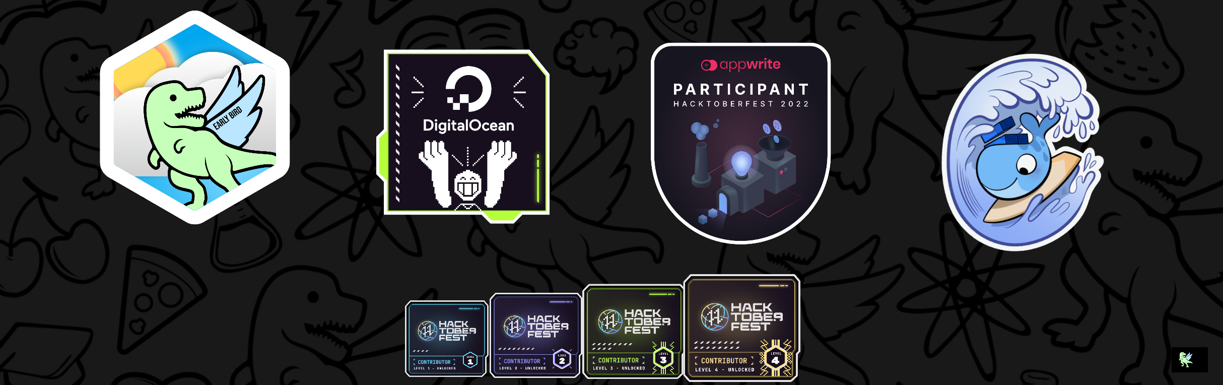 An image of @ashishshaiju's Holopin badges, which is a link to view their full Holopin profile