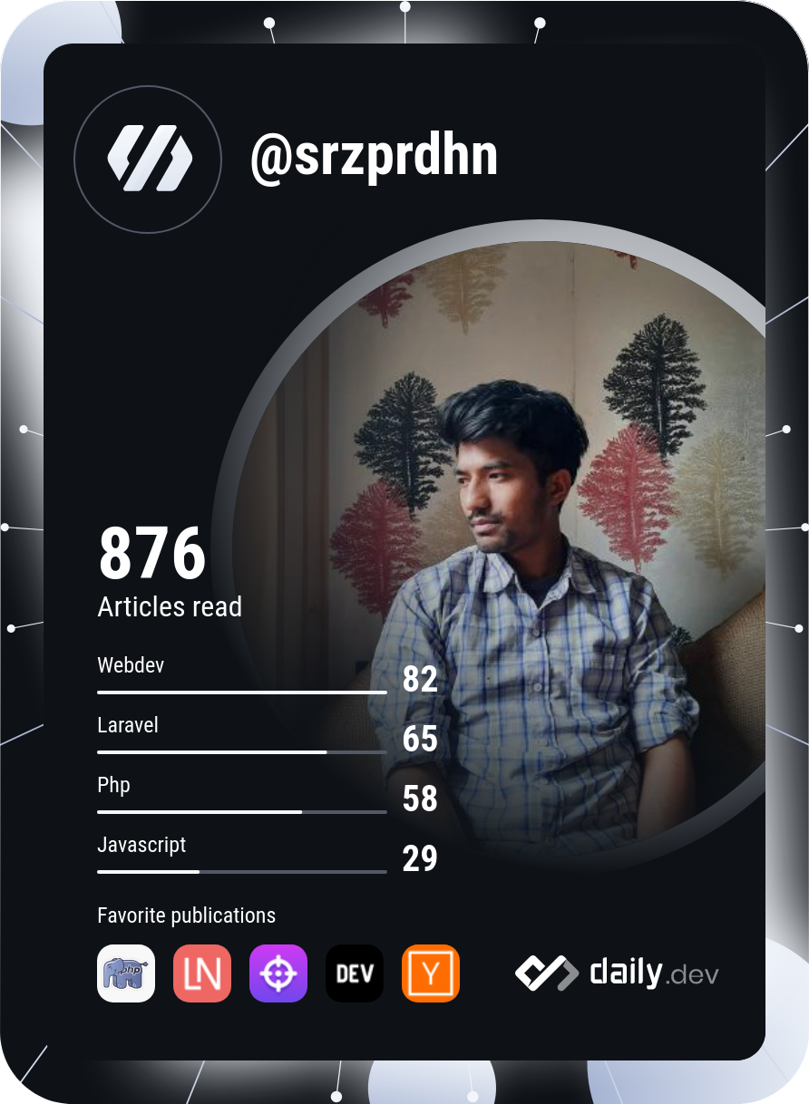 Saroj Pradhan's Dev Card