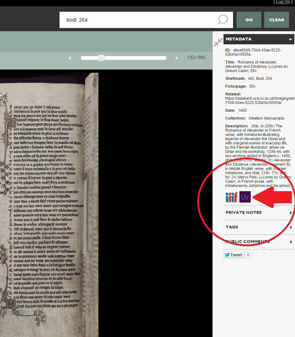 Digital Bodleian IIIF manifest download