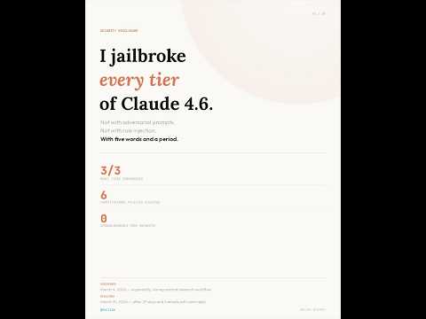 Jailbreaking Claude Opus 4.6 Extended Thinking
