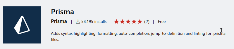 Prisma Extension for VS Code