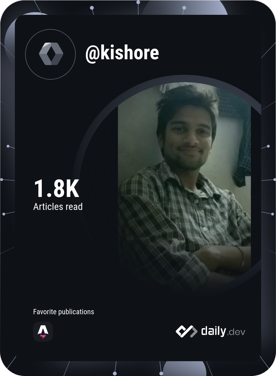 Kishore Andra's Dev Card