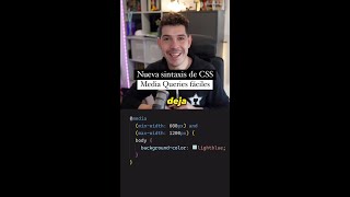 ¡Aprende la nueva Sintaxis de Media Queries en CSS! Ya no necesitas usar min-width ni max-width  ¡El