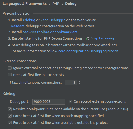 xdebug-settings