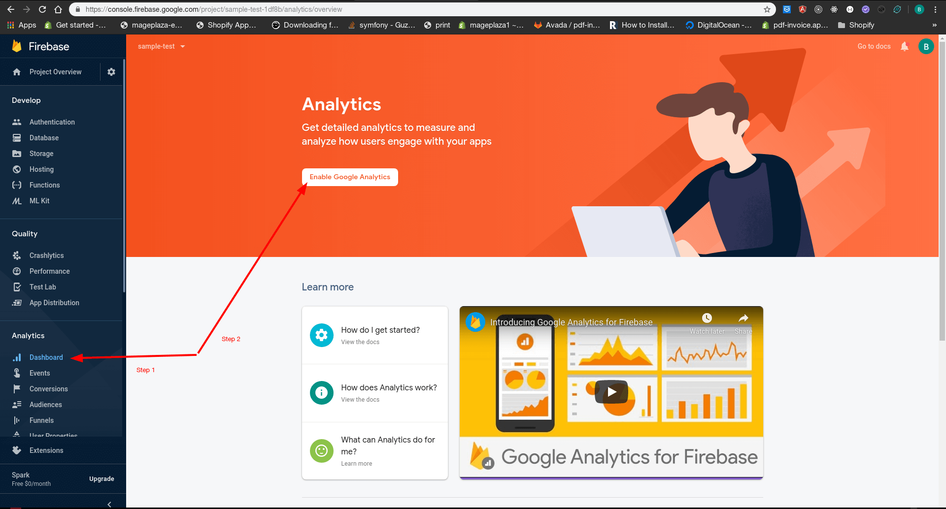 Enable Google Analytics on your app