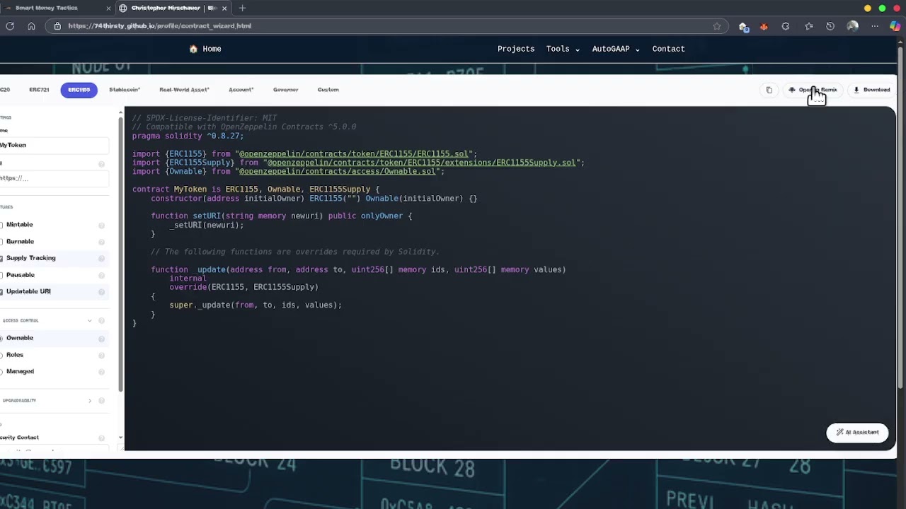 Smart Contract Wizard Demo