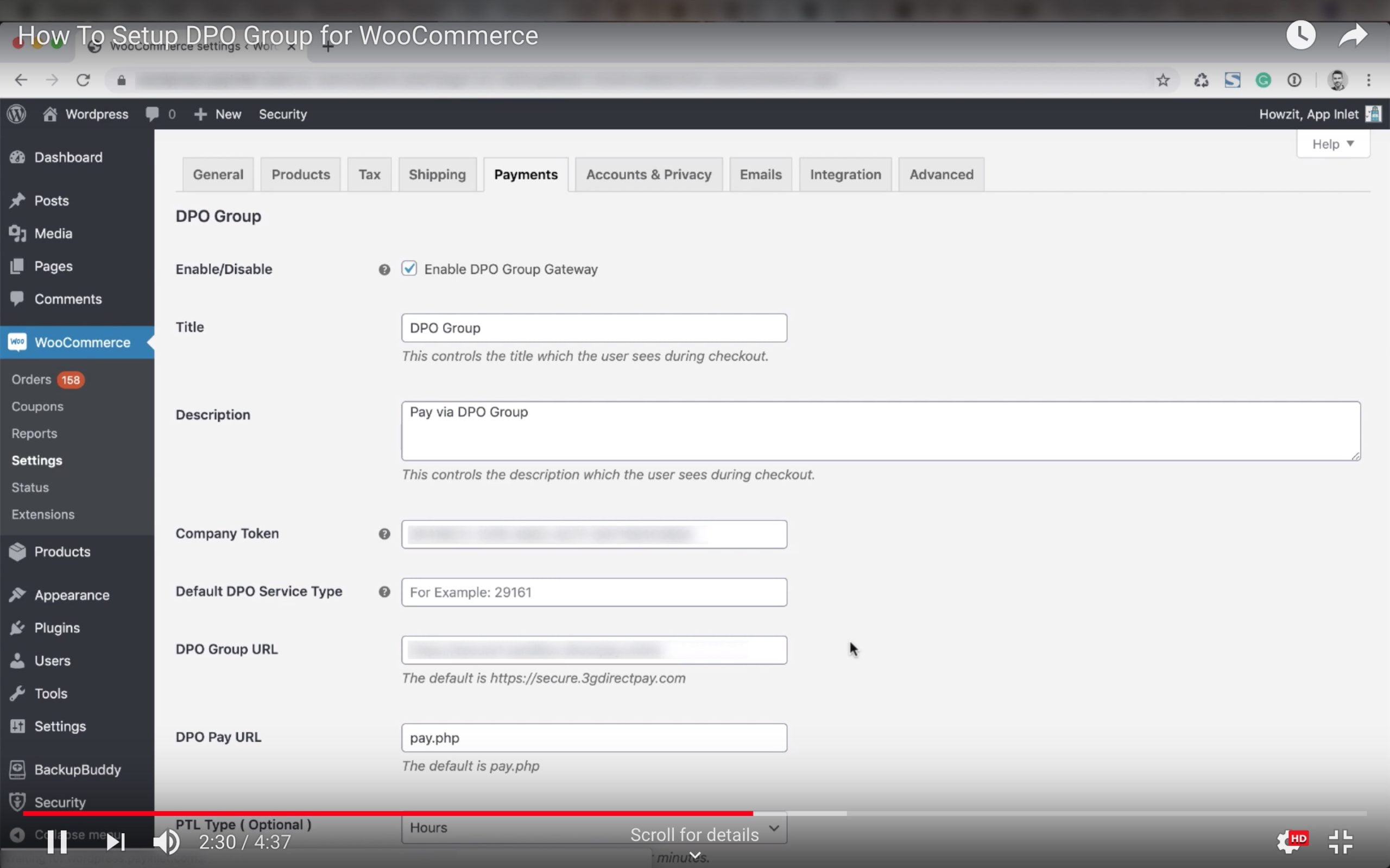 How To Setup DPO Group for WooCommerce
