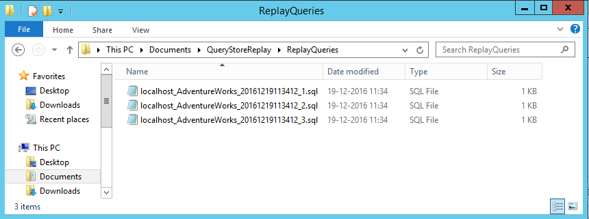 Extracted Query Statements