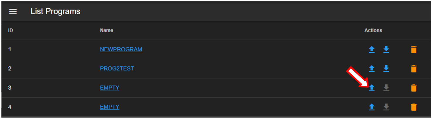 Importing a program