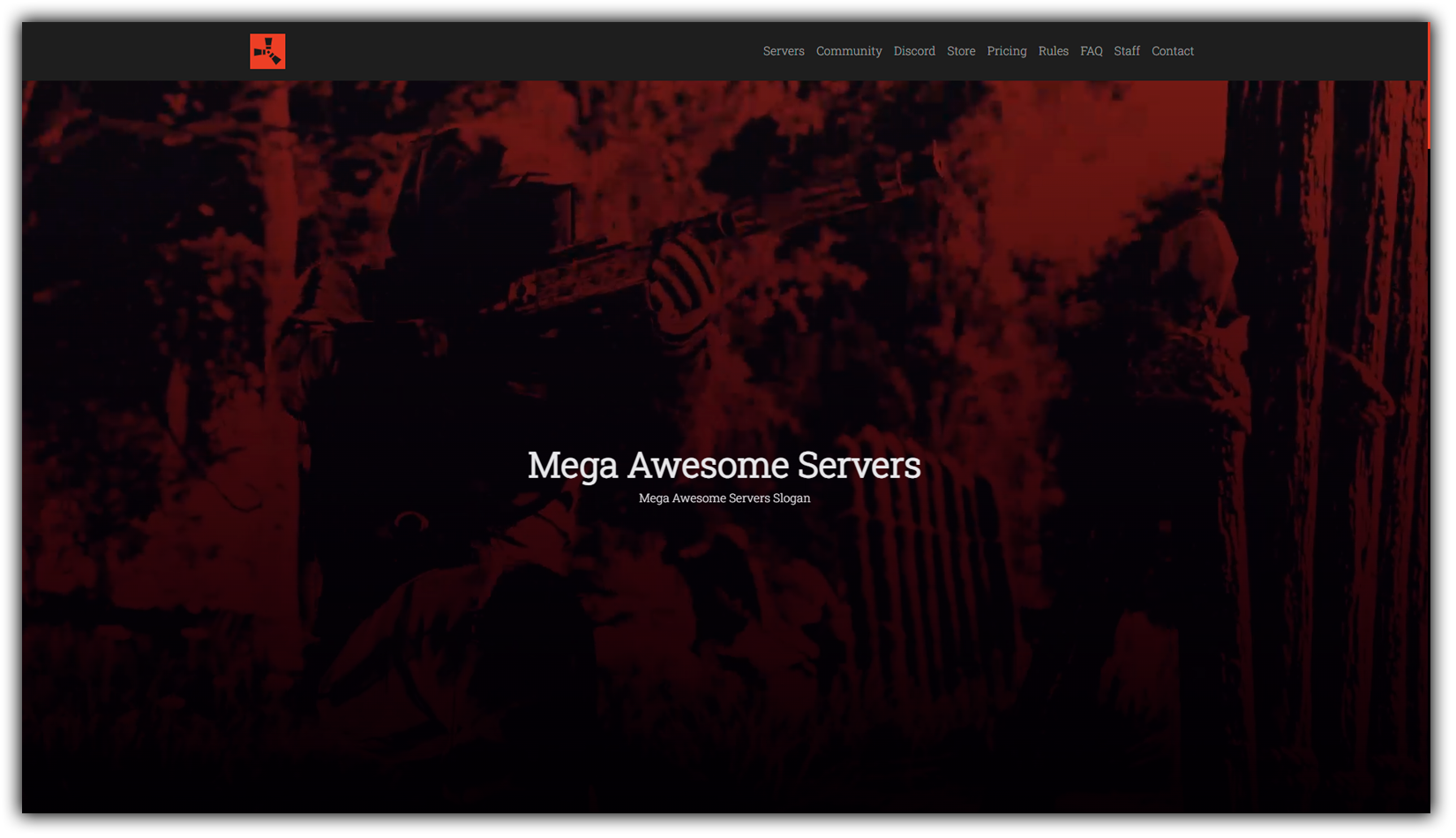 Rust-Server-Website-Template